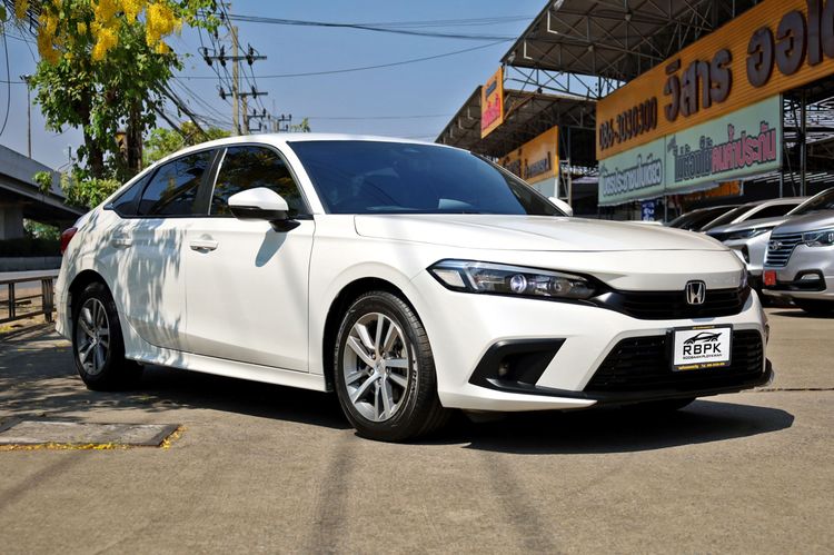 Honda Civic 2021 1.5 Turbo Sedan เบนซิน ไม่ติดแก๊ส เกียร์อัตโนมัติ ขาว รูปที่ 4