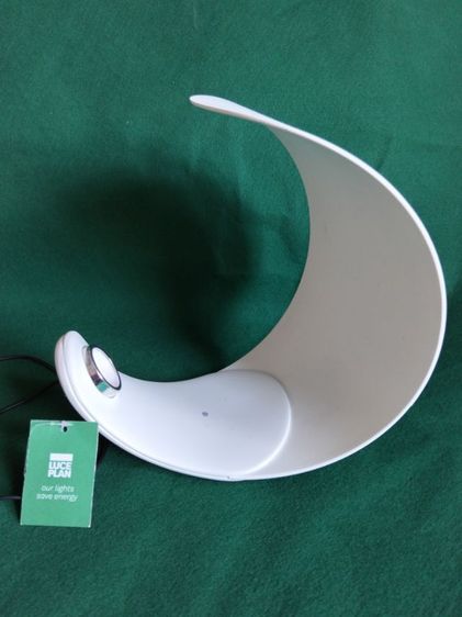 ขอขายโคมไฟตั้งโต๊ะระดับหรูหรายี่ห้อ Luce plan รุ่น Curl S.Bergne หายากหรูหราของแท้รูปทรงโค้งมนคล้ายพระจันทร์วัสดุอลูมิเนียมพิเศษคุณภาพสูง รูปที่ 7