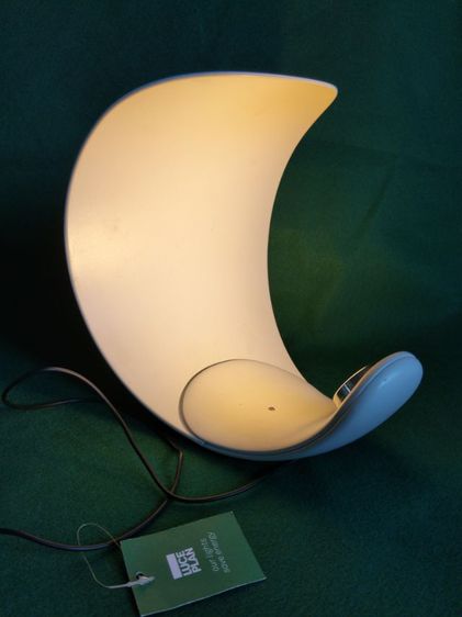 ขอขายโคมไฟตั้งโต๊ะระดับหรูหรายี่ห้อ Luce plan รุ่น Curl S.Bergne หายากหรูหราของแท้รูปทรงโค้งมนคล้ายพระจันทร์วัสดุอลูมิเนียมพิเศษคุณภาพสูง รูปที่ 10
