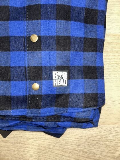 เสื้อเชิ้ตลายสก็อต น้ำเงิน-ดำ สไตล์ Bob Head รูปที่ 2