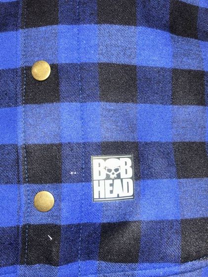 เสื้อเชิ้ตลายสก็อต น้ำเงิน-ดำ สไตล์ Bob Head รูปที่ 6