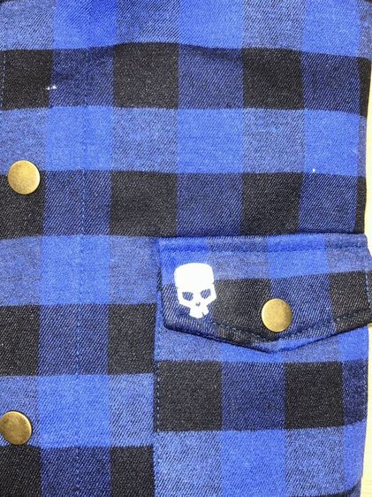 เสื้อเชิ้ตลายสก็อต น้ำเงิน-ดำ สไตล์ Bob Head รูปที่ 4