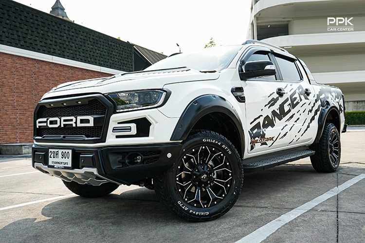 รถ Ford Ranger 2.0 Hi-Rider Wildtrak สี ขาว