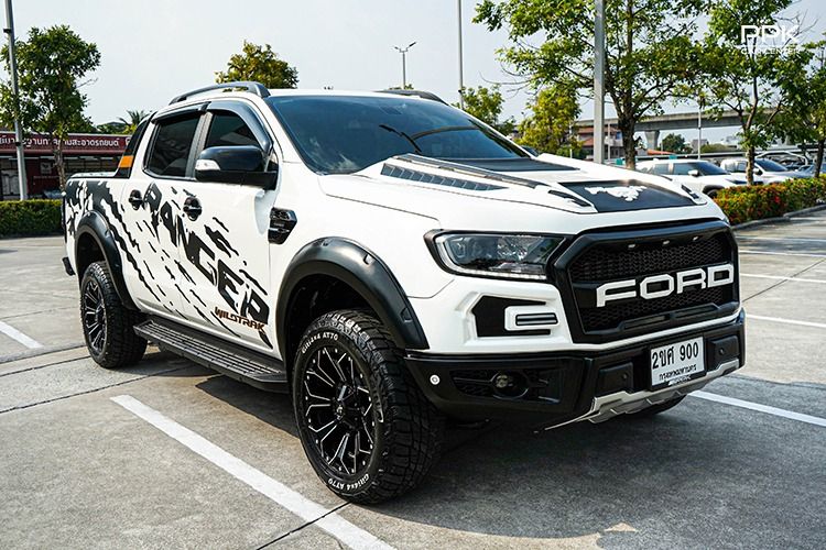Ford Ranger 2022 2.0 Hi-Rider Wildtrak Pickup ดีเซล ไม่ติดแก๊ส เกียร์อัตโนมัติ ขาว รูปที่ 3