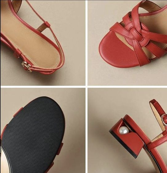 Dwarves Pearl Block Heel - รองเท้าหนังแกะแท้ ดีไซน์ระดับ Hi-End รูปที่ 3
