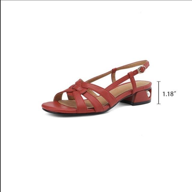 Dwarves Pearl Block Heel - รองเท้าหนังแกะแท้ ดีไซน์ระดับ Hi-End รูปที่ 4