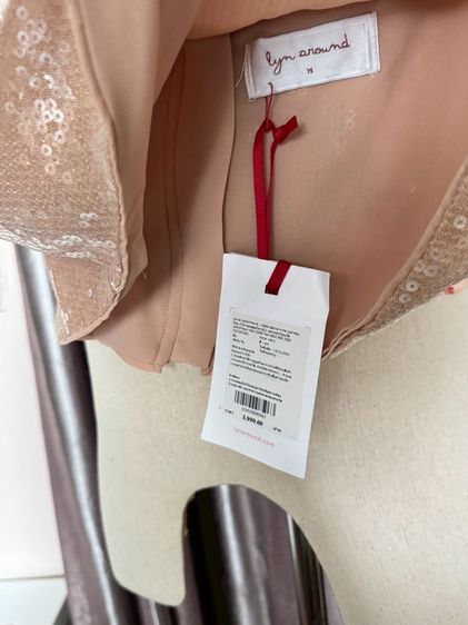 Used Lyn Around Crop Top Tank in Brown Sequin Size M Zippy backbone รูปที่ 12