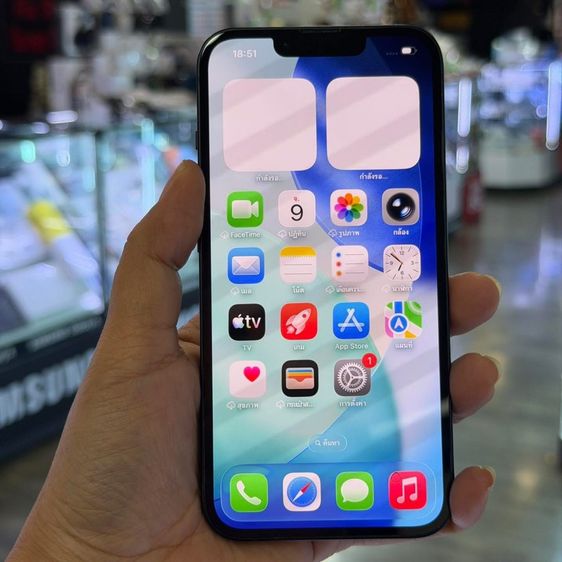 128 GB iPhone13 128GB สีดำ เครื่องศูนย์ โมเดลTH สภาพสวยมากๆ😍😍