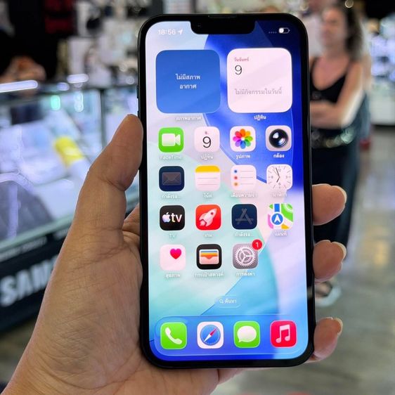 256 GB iPhone13 256GB สีดำ เครื่องศูนย์ โมเดลTH สภาพสวยมากๆ😍😍