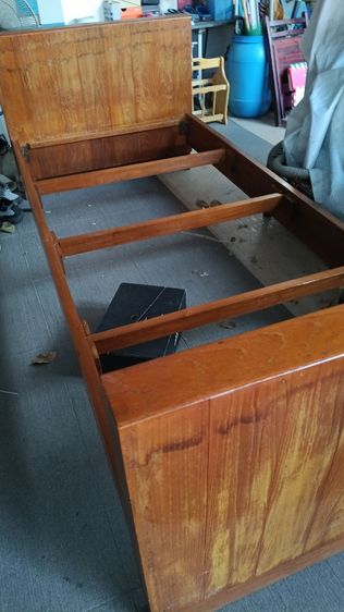 เตียงไม้สักโบราณ กว้าง 3ฟุต รูปที่ 6