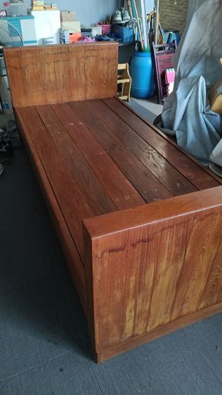 เตียงไม้สักโบราณ กว้าง 3ฟุต