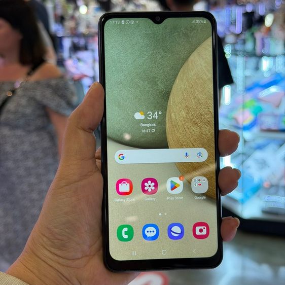 Samsung A12 สีดำ เครื่องศูนย์ สภาพสวยมาก หลังมีรอยเคส จอ6.5นิ้ว แรม4รอม128 กล้อง48ล้าน(4ตัว)😍😍 รูปที่ 2
