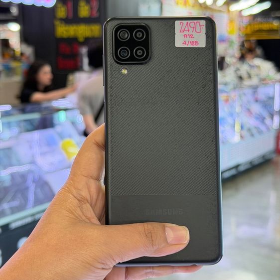 Samsung A12 สีดำ เครื่องศูนย์ สภาพสวยมาก หลังมีรอยเคส จอ6.5นิ้ว แรม4รอม128 กล้อง48ล้าน(4ตัว)😍😍 รูปที่ 3