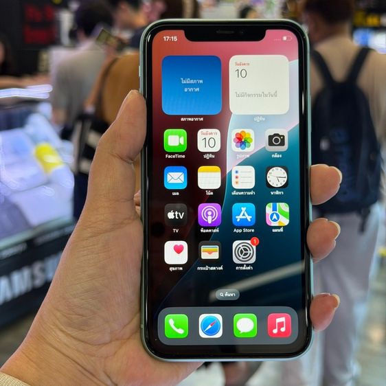 128 GB iPhone11 128GB สีเขียว เครื่องศูนย์ โมเดลTH สภาพสวยมากๆ😍😍