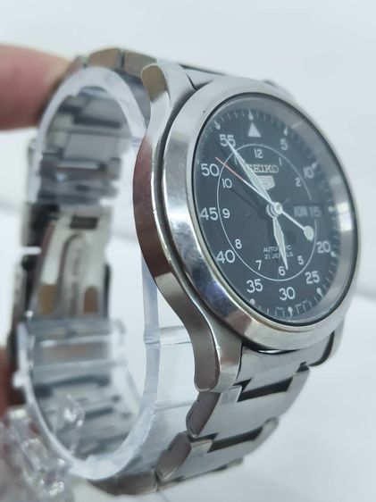 Seiko 5 Automatic 21 Jewels เครื่อง 7S26 Day-Date ฝาหลังโชว์เครื่อง สายเหล็กแท้ รูปที่ 8