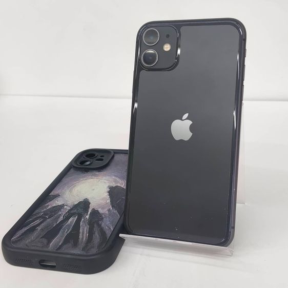 iPhone 128 GB Phone 11 ความจุ 128GB จอ Liquid Retina 6.1" กล้องคู่ 12MP Face ID แบตเตอรี่ 69 เครื่องใช้งานปกติ