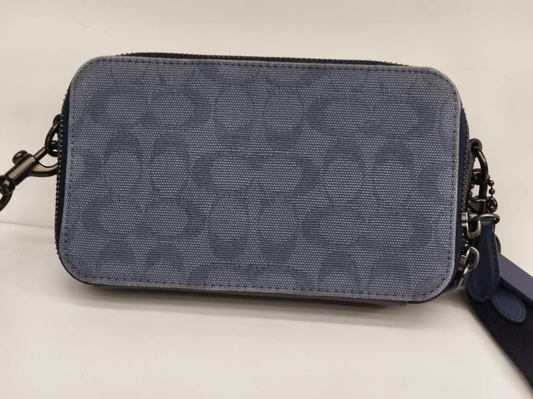 Coach Crossbody Signature Jacquard พร้อมกระเป๋าเหรียญ + ใบเสร็จ Shop แท้ รูปที่ 9