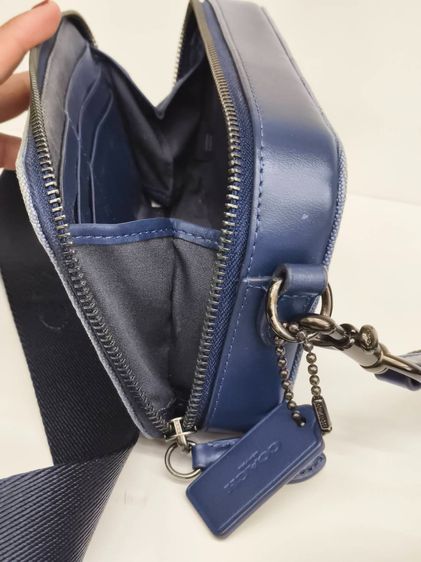 Coach Crossbody Signature Jacquard พร้อมกระเป๋าเหรียญ + ใบเสร็จ Shop แท้ รูปที่ 15