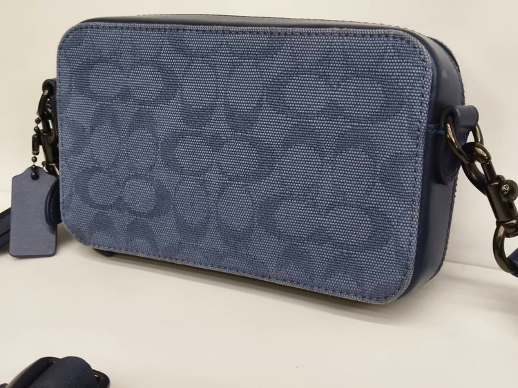 Coach Crossbody Signature Jacquard พร้อมกระเป๋าเหรียญ + ใบเสร็จ Shop แท้ รูปที่ 13