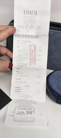 Coach Crossbody Signature Jacquard พร้อมกระเป๋าเหรียญ + ใบเสร็จ Shop แท้ รูปที่ 3