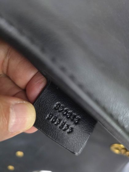 Gucci GG Marmont Matelassé Shoulder Bag Black Leather อะไหล่ทอง รุ่น Heart Back พร้อมกล่อง รูปที่ 11