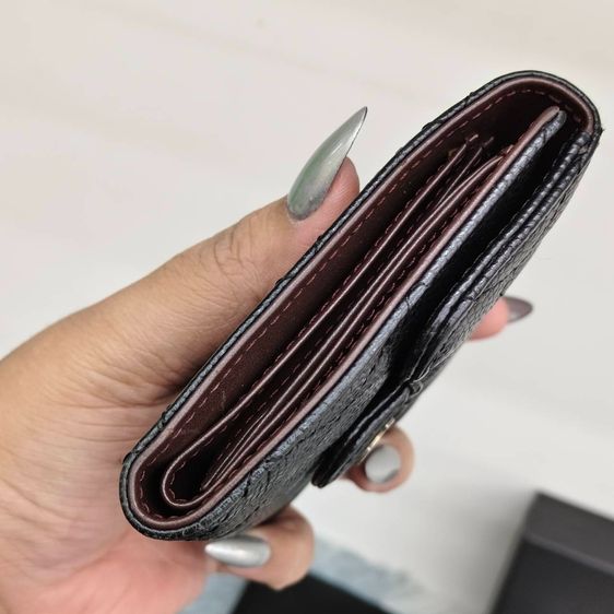 Chanel Wallet Classic Caviar Leather Black กระเป๋าสตางค์ Chanel หนังคาเวียร์ สีดําอะไหล่ทอง มีกล่อง รูปที่ 8