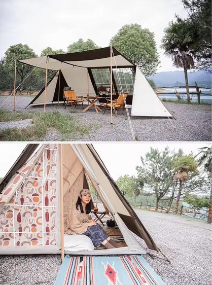 ของใหม่ 100 percent เต็นท์ Naturehike Hammurabi เแนววินเทจ สวยๆ รูปที่ 7