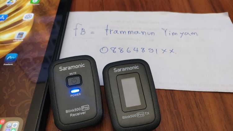 ไมค์ wireless saramonic blink 500 pro รูปที่ 2