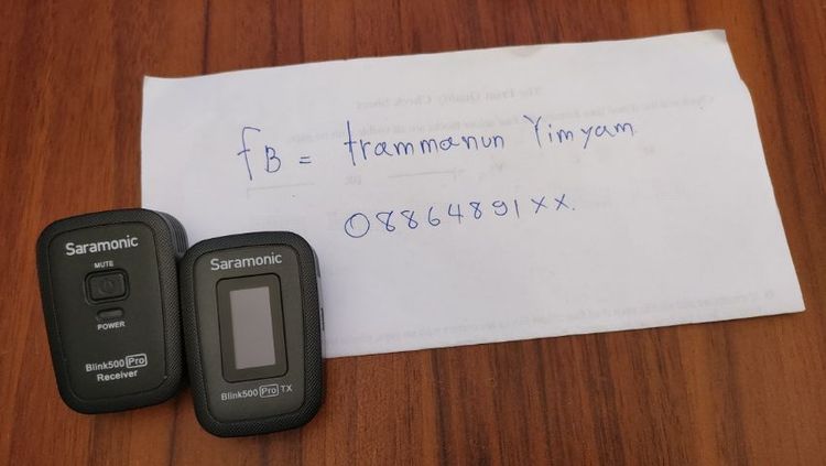 ไมค์ wireless saramonic blink 500 pro รูปที่ 9