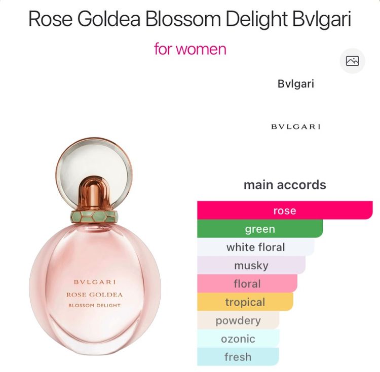 BVLGARI Rose Goldea Blossom Delight EDP 50ml No box น้ำหอมแท้ ส่งฟรี รูปที่ 2
