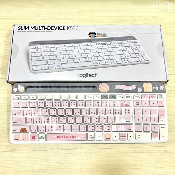 ขาย keyboard Logitech K580 สีขาว