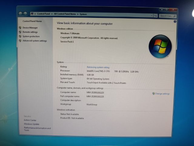All iN One
LENOVO Intel Core i3 i3-550 3.2 GHz รูปที่ 3