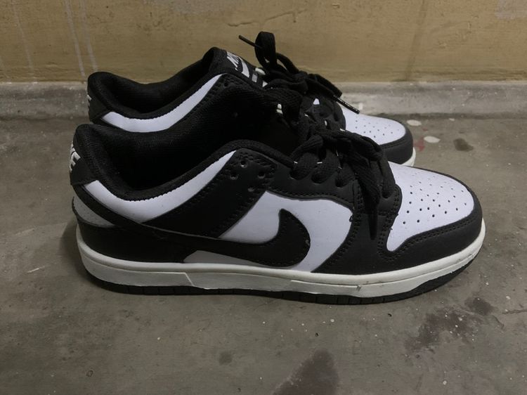 ดำ หนังสังเคราะห์ รองเท้าผ้าใบ UK 4.5 | EU 37 1/3 | US 6 Nike (Panda)