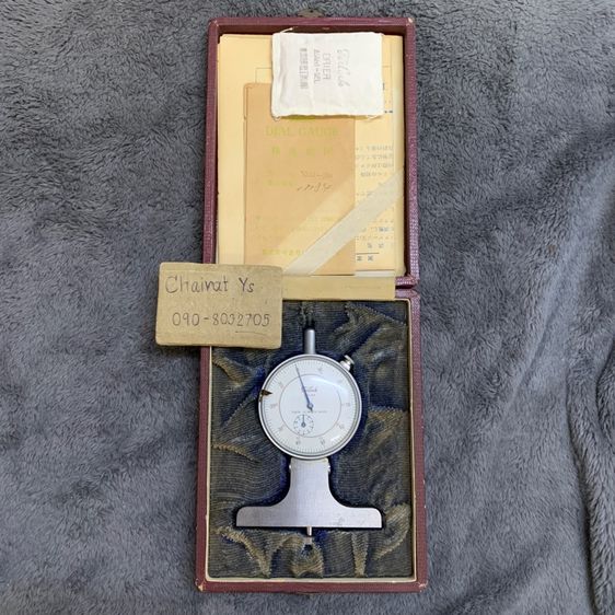 Vintage Teclock 0.01mm Dial Gauge Japan
