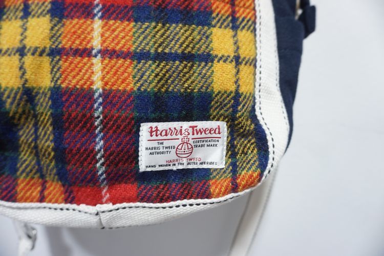 กระเป๋าสะพายข้างงานสไตล์ เกาหลี  ญี่ปุ่น  HARRIS  TWEED CHECK  CROSSBODY  Bag รูปที่ 3