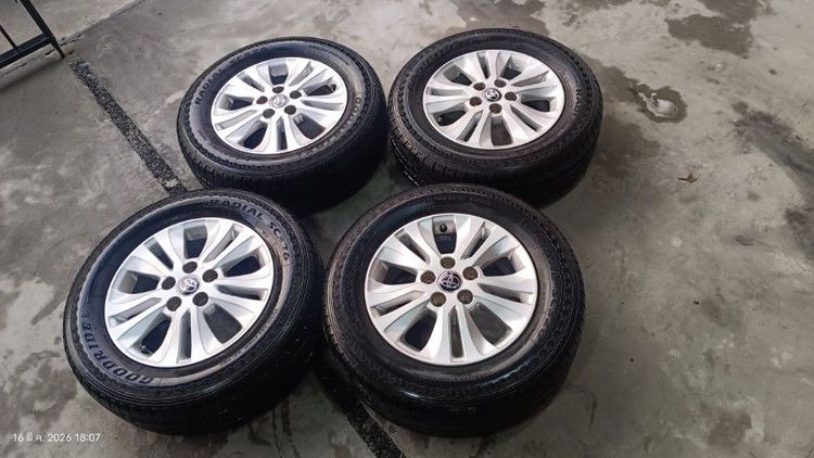 ล้อแม็กTOYOTA REVO ขอบ16 5รู114 ยางปี24 ไม่ปะไม่บวมใช้งานยาวๆเลย รูปที่ 2