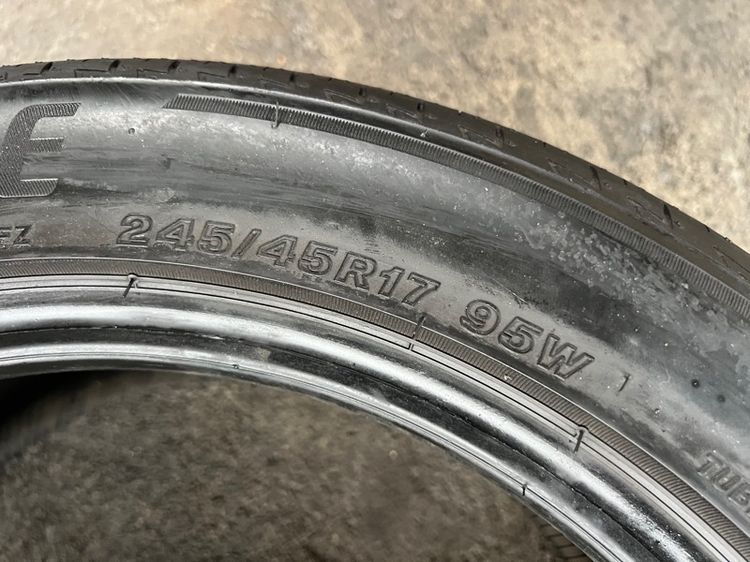 ยาง Bridgestone T005A 245 45 17 คู่ 1200 บาท สภาพใหม่ รูปที่ 5