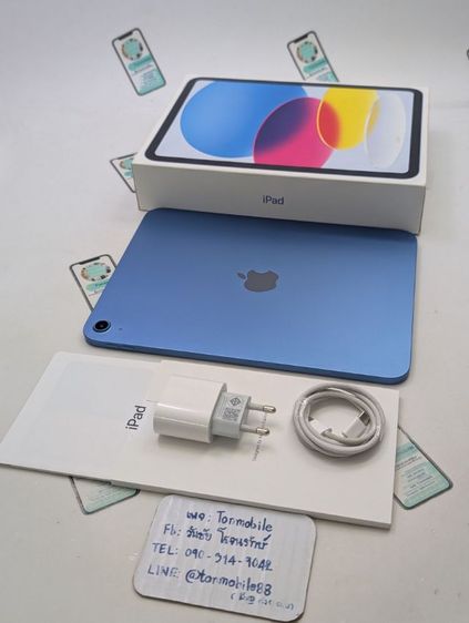 iPad Gen 11 128 Gb Wifi Blue ศูนย์ไทย สภาพสวย อุปกรณ์ครบยกกล่อง มี Apple Care ถึงปี 70 สุขภาพแบต 95 พร้อม Apple Pencil Usb C