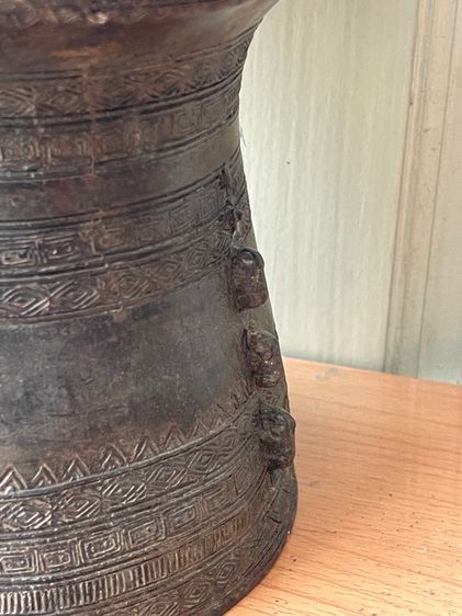 กลอง มโหรทึก ทองเหลืองสะสมA1 รูปที่ 5