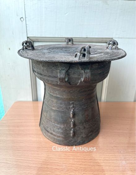 กลอง มโหรทึก ทองเหลืองสะสมA1