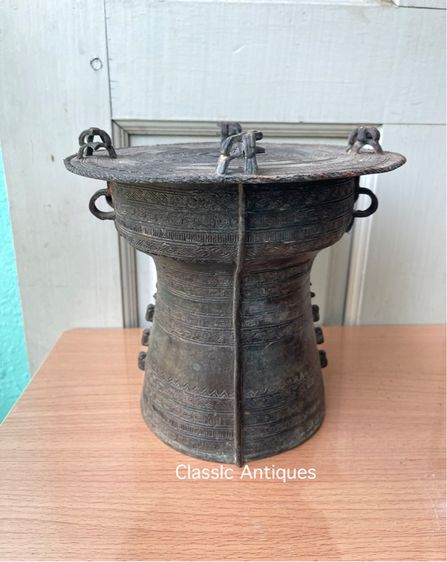 กลอง มโหรทึก ทองเหลืองสะสมA1 รูปที่ 14