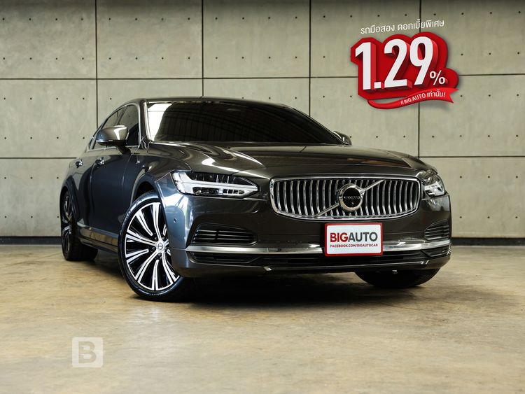 Volvo S90 2022 2.0 Recharge T8 Inscription 4WD Sedan ปลั๊กอินไฮบริด (PHEV) ไม่ติดแก๊ส เกียร์อัตโนมัติ เทา
