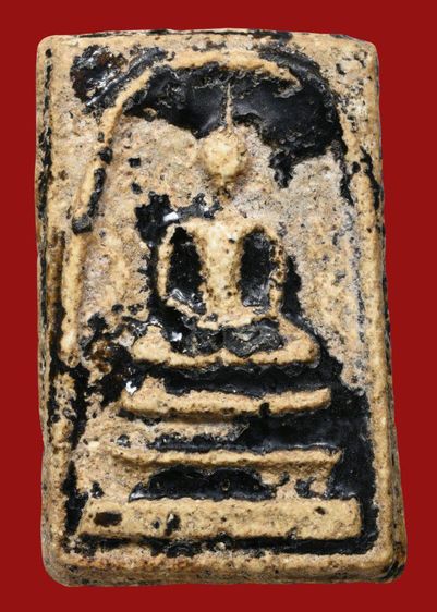 พระสมเด็จวัดระฆัง พิมพ์ใหญ่ กรอบกระจก จุ่มรัก มีมวลสาร  รูปที่ 4