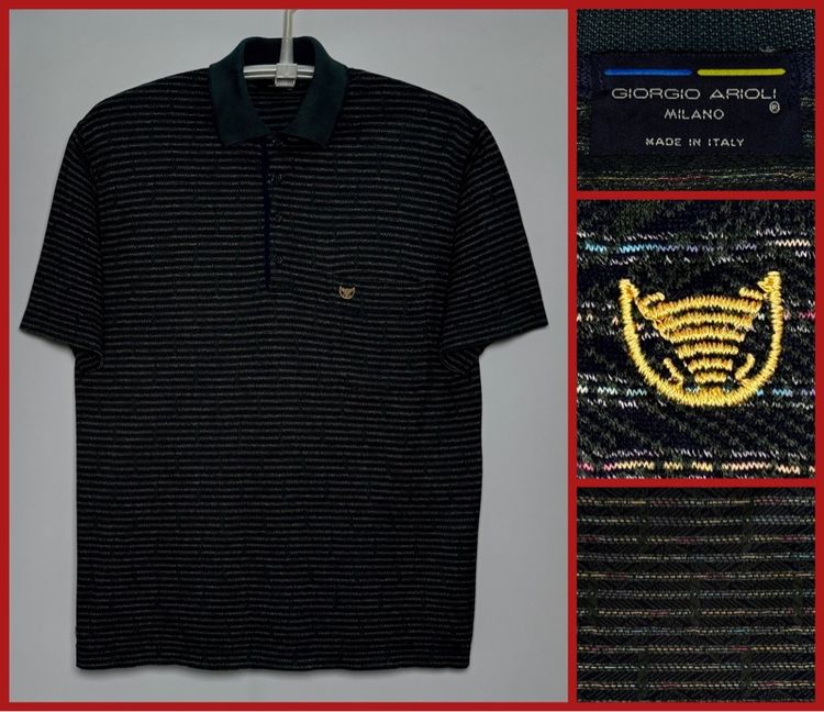 ⚠️MADE IN ITALY‼️เสื้อโปโล GIORGIO ARIOLI ของแท้ แบรนด์เนมอิตาลี
