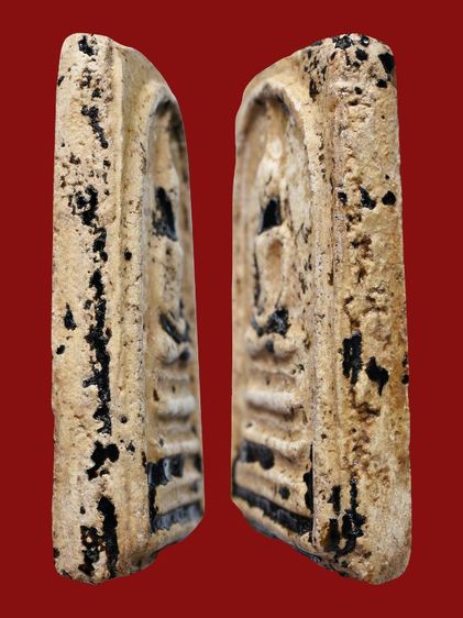 สวยสุด-สภาพใช้ พระสมเด็จวัดระฆัง พิมพ์ฐานแซม เนื้อจุ่มรัก มีมวลสาร  รูปที่ 12