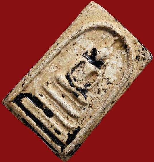 สวยสุด-สภาพใช้ พระสมเด็จวัดระฆัง พิมพ์ฐานแซม เนื้อจุ่มรัก มีมวลสาร  รูปที่ 14