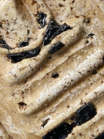 สวยสุด-สภาพใช้ พระสมเด็จวัดระฆัง พิมพ์ฐานแซม เนื้อจุ่มรัก มีมวลสาร  รูปที่ 4