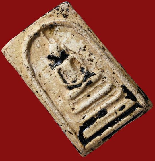 สวยสุด-สภาพใช้ พระสมเด็จวัดระฆัง พิมพ์ฐานแซม เนื้อจุ่มรัก มีมวลสาร  รูปที่ 6