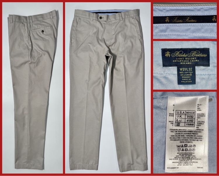 ⚠️เหมือนใหม่‼️กางเกง Brooks Brothers ของแท้ กางเกงสแล็ค แบบสวยทันสมัย 