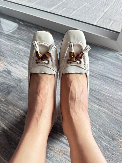 อื่นๆ รองเท้าส้นสูง หนังแท้ UK 4.5 | EU 37 1/3 | US 6 ขาว Gucci Heels